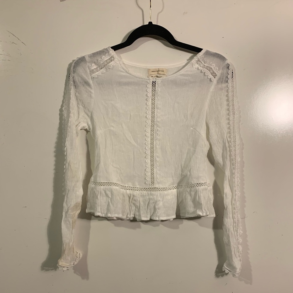 White crop top